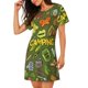thumbnail image 2 of Fotbe Camping 1 Bata de Dormir para Mujer con Estampado, Camisón de Algodón de Manga Corta, Ropa de Dormir Casual, 2 of 6