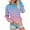 Light Blue, variant on ManxiVoo Womens No Hood Pocket Sweatshirt Cozy Fall Winter Fashion Top with Front Pouch L Size Blue