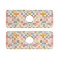 thumbnail image 7 of Yayeee Faucet Mat for Kitchen Sink 14.7" Diatomite Long Splash Guard Pad, Pink Floral, 2 Pack, 7 of 7