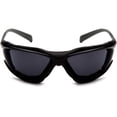 thumbnail image 3 of pyramex safety sb9323stm proximity safety glasses black frames dark gray h2max anti-fog lens, 3 of 6