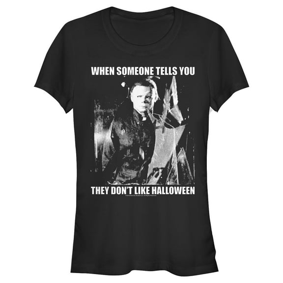 Junior's Halloween II Michael Myers Love It or Else Graphic Tee Black Small