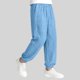 thumbnail image 4 of Niños pantalones niñas Color sólido suelto de ajuste casual deportivo cónico con bolsillos laterales cintura Niños niñas vestido pantalones, 4 of 8