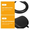 thumbnail image 3 of WHAMVOX Black Motorcycle Backrest Pad with Sponge Cushion Durable Support for Rear Passenger Seat, 3 of 8