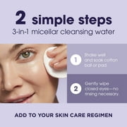 LUMIFY Eye Illuminations Micellar Cleansing Water and Eye Makeup Remover with Hyaluronic Acid, 5.4 fl oz