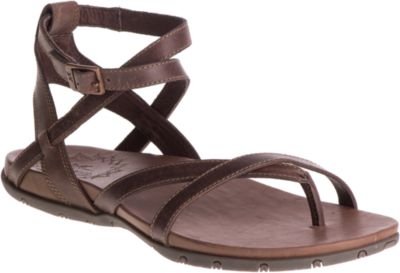 Women's Chaco Juniper Strappy Sandal Rust Full Grain Leather 10 M -  Walmart.com