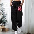 thumbnail image 2 of Pantalones Estampados Con Bolsillos Sueltos En La Cintura Elásticos Informales Para Mujer A La Moda Odeerbi ODB-6, 2 of 7