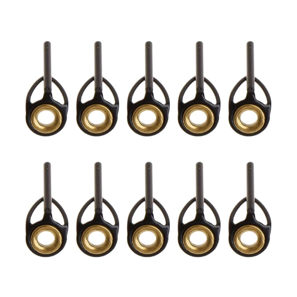 Aymzbd Spinning Sturdy Rod Guides Wear-resistant Tip Rings Eyes Pole Repair Kit 0.9mm