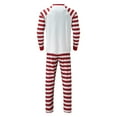 thumbnail image 2 of Baqcunre Christmas Pajamas Christmas Striped Print Tops And Pants Clothes Set Xmas Family Matching Pajamas Family Christmas Pajamas Matching Sets White, 2 of 5