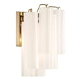 thumbnail image 4 of ADD-303-AG-WH Crystorama Lighting Addis - 2 Light Wall Sconce-14.5 Inch Tall and 14.5 Inch Wide-Aged Brass Finish-White Glass Color, 4 of 7