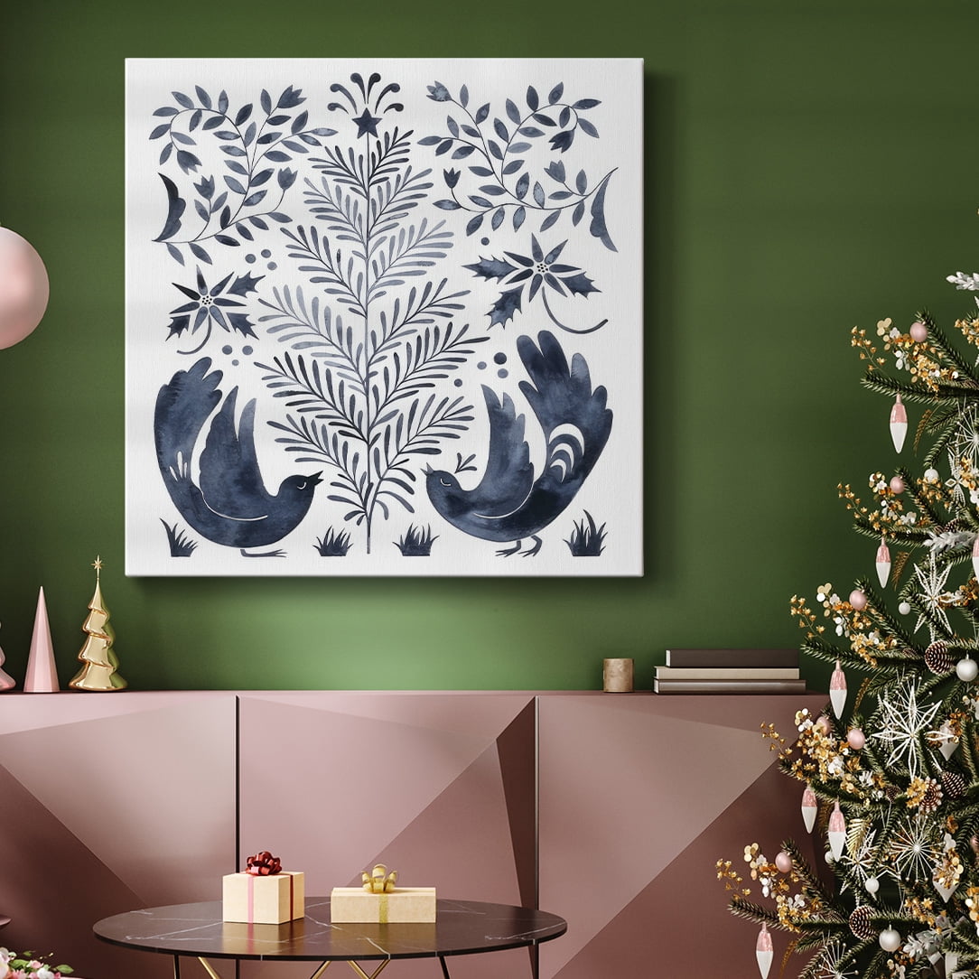 Otomi Inspired Christmas III- Gallery Wrapped Canvas