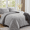 Silver Grey, variant on MARNUR Queen Comforter Set, 7 Pieces Boho Tufted Bed in a Bag, All-Season Prewashed Soft Bedding Set with Comforter, Sheets, Pillowcases & Shams, Emerald Green