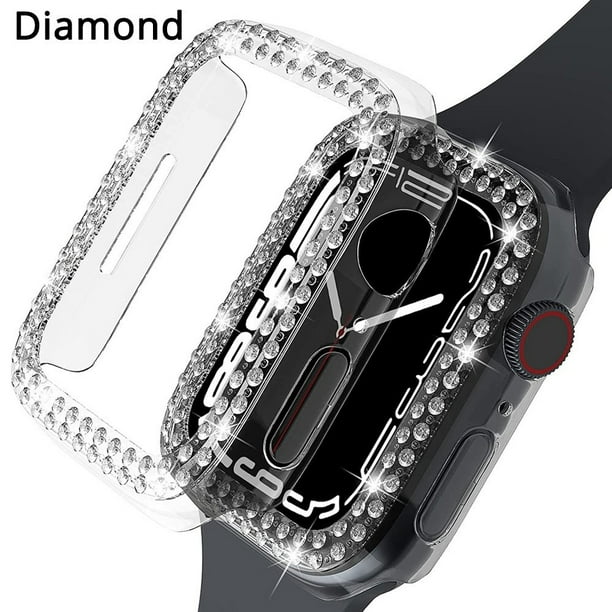 LEIXIUER All around Case for Apple Watch Case 40mm 45 mm 41 mm 44mm 42mm 38mm Ultra thin TPU Clear Frame Soft Cover for iWatch Series 3 6 7 5 4 3 2 1
