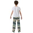 thumbnail image 4 of FORMRS Kids Pajama Pants with Pockets Size 6-8Y Boys Lounge Sleep Bottoms, Beige Floating Whale, 4 of 8