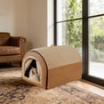 thumbnail image 6 of Covered Cat Bed with Door Flap Plush Soft Washable Indoor Cave for Cats All Season, 6 of 6