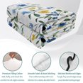 thumbnail image 3 of Queen Quilt Set 90''x96'', Blue Yellow Spring Floral Lightweight Bedspread Coverlet Set with 2 Pillow Shams, Elegant Summer Botanical Green Breathable All Season Quilt Bedding for Bedroom/Guest Room, 3 of 8