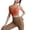 Brown, variant on Endives Sports Bra For Women Racerback Comfort Wide Strap High Support with Padded Full Coverage Gym Yoga Bras Fitness Running Workout Wear