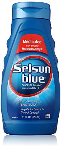 Selsun Blue Medicated Strength Dandruff Shampoo, 11 Ounce (Pack 7) - Walmart.com