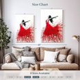 thumbnail image 4 of Elephant Stock Rose Dance Wall Art - Vertical Canvas Wall Art - Hallway Wall Decor - Dance Canvas - White And Red Decor By Ashvin Harrison - 20" x 30", 4 of 8
