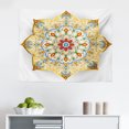 thumbnail image 1 of Mandala Tapestry, Circle Mandala Pattern Butterflies with Leaves Natural Composition, Fabric Wall Hanging Decor for Bedroom Living Room Dorm, 2 Sizes, Yellow Cream Brown, by Ambesonne, 1 of 1