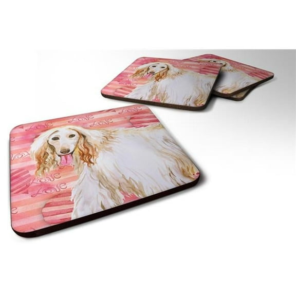 Afghan Hound Love Foam Coaster - Set of 4