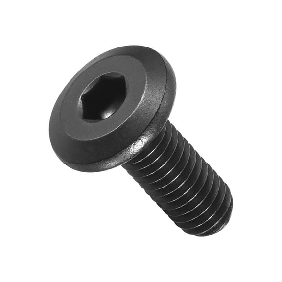 Flat Head Hex Socket Cap Screws Bolts(M6-1x15) 20Pcs, 304 Stainless Steel Hex Socket Furniture Bolts Countersunk Screws - for Furniture Woodworking Project, Black