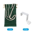 thumbnail image 3 of Unique Bargains Hamac pour Pieds sous Bureau, Repose-Pieds Réglable avec Crochets, Repose-Pieds Portable, Vert Foncé Style 1, 3 of 6