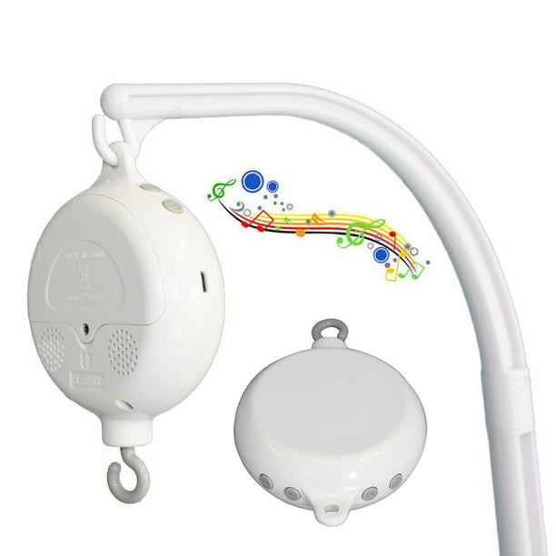 Baby Crib Musical Mobile BatteryOperated 60 Songs White