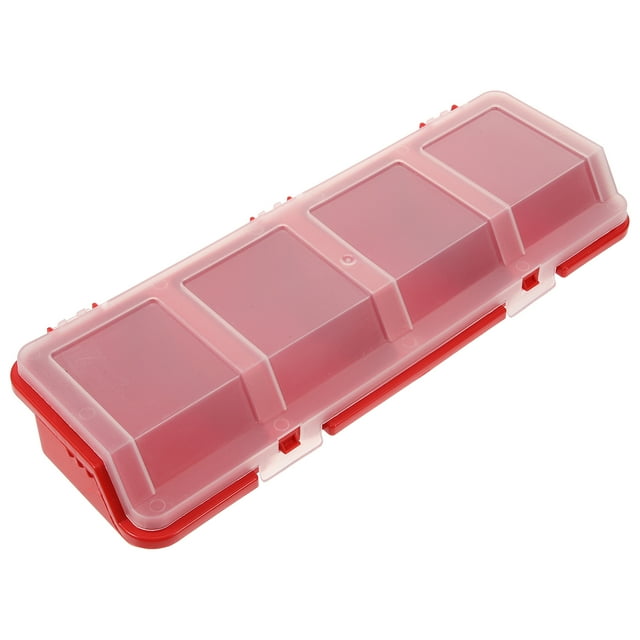 2 pcs Compartment Screw Organizer Box Portable Screw Storage Box Plastic Parts Storage Boxes with Lids