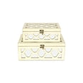 thumbnail image 5 of Serapha Set of 2 Mirror Overlayed Boxes - White, 5 of 9