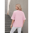 thumbnail image 6 of Women's Solid Color 3/4 Sleeve Cardigan - Knit Open Front Cover Up, Spring Summer Air Conditioning Jacket, 6 of 10