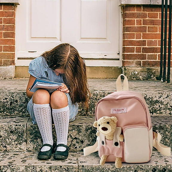 Latrodar Clearance School Backpack, ﻿Large Capacity Bag for School and Outdoor, Travel Essential,Fashion Backpack Portable Multi-purpose Lightweight Exquisite User-friendly