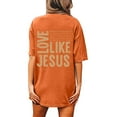 thumbnail image 5 of adviicd Chemises pour Femmes T-Shirts d'Été à Manches Courtes Col Rond Décontracté Unis Orange,m, 5 of 5