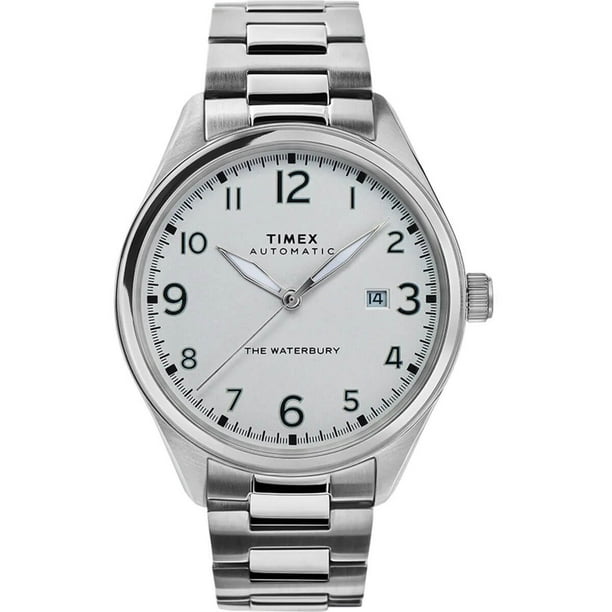 Timex TW2T69700VQ Men s Waterbury Automatic White Dial Watch
