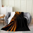 thumbnail image 1 of Erosebridal Neon Geometry Flannel Blanket for Adult, Abstract Sherpa Throw, Futuristic Decor, 1 of 5