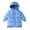 Sky Blue, variant on Ruyang Winter Coat for Girls Padded Long Puffer Jacket Kids Zip Up Hooded Warm Parka Coat Thermal Puffy Quilted Outwear