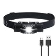 thumbnail image 3 of Faro LED Faro Seguridad Senderismo Sensor de movimiento portátil IPX6 Impermeable Flash Linterna Caza Cabeza Noche Noche Blanco Luz verde Scienceny  OD002943-02B, 3 of 6