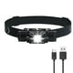 thumbnail image 3 of Faro LED Faro Seguridad Senderismo Sensor de movimiento portátil IPX6 Impermeable Flash Linterna Caza Cabeza Noche Noche Blanco Luz verde Eigraketly  OD002943-02B, 3 of 6