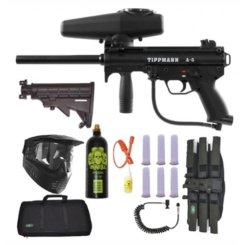 Tippmann A5 Paintball Marker Gun 3Skull Sniper Set w/ Stock Walmart
