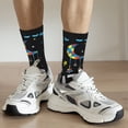thumbnail image 6 of KLL I Love With Autism To The Moon And Back Print Cool Socks Men's Women's Crew Socks Funny Crazy Novelty Stockings, 6 of 6