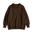 thumbnail image 7 of VBVC Women's Peter Pan Collar Oversized Sweatshirt , Ladies' Long Sleeve Drop Shoulder Pullover , Cozy Casual Tunic Top For Women, S-2XL, 7 of 7