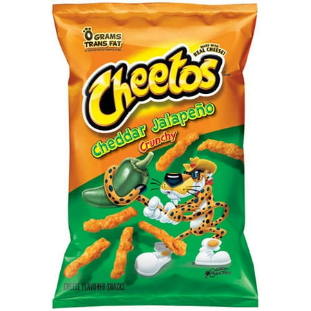 Cheetos Cheddar Jalapeno Crunchy Cheese Flavored Snacks, 10.25 oz