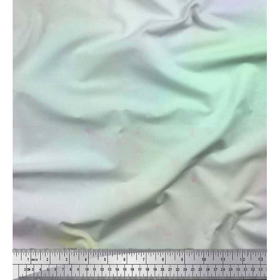 Soimoi Cotton Duck Fabric Ombre Tie-Dye Print Fabric by The Yard 42 Inch Wide