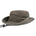 thumbnail image 2 of Mens Bucket Cap With Adjustable Strap Sun Protection Breathable Fisherman Hat For Outdoor Hiking, 2 of 2
