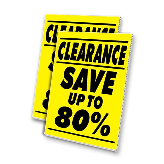 Clearance Sale Save Up To 80 (24" X 36") 4mm Corrugated Plastic Panel, Graphics Applied To 1 Side (Pk of 2)