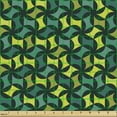 thumbnail image 2 of Abstract Upholstery Fabric by the Yard, Geometric Composition Modern Art Inspirations Green Toned Illustration, Decorative Fabric for DIY and Home Accents, Sea Green and Green by Ambesonne, 2 of 5