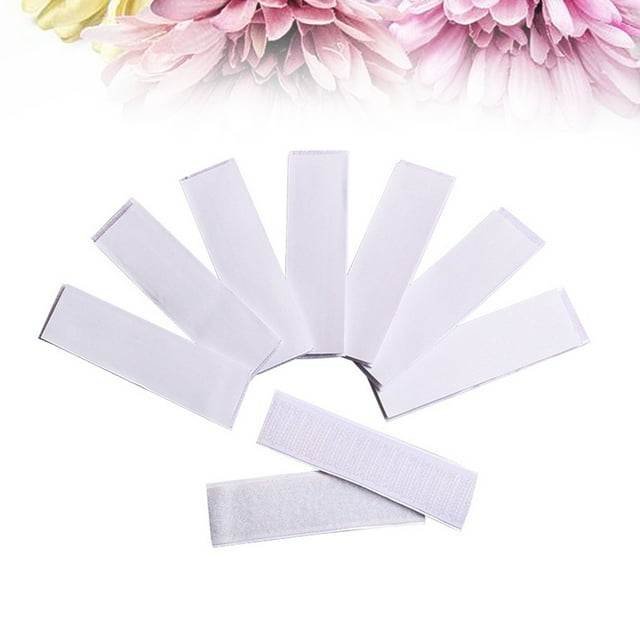LITINKIMI 10 Pcs Bandes de Montage Mural à Forte Tenue en Nylon Blanc pour Usage Intérieur Général