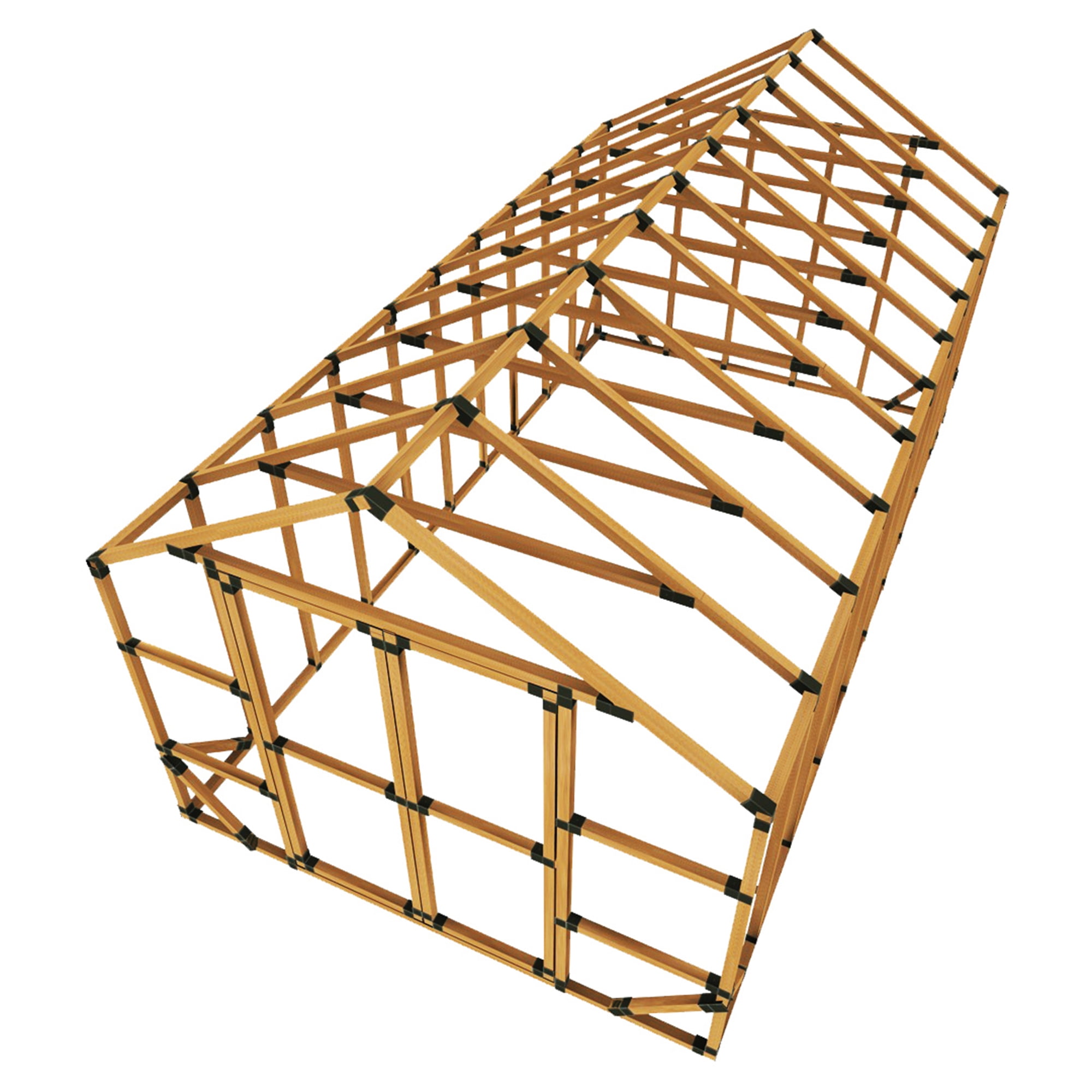 10X20 GREENHOUSE - DIY FRAMING BRACKET KIT (lumber not included)