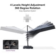thumbnail image 2 of PURPLE LEAF 8'x8' Offset Cantilever Umbrella with 360° Rotation 7' High Outdoor Patio Umbrella with Weighted Base for Poolside, Deck, Garden Grey, 2 of 8