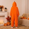 thumbnail image 4 of Grblisyd Pumpkin Onesie Halloween Fleece Jumpsuit for Unisex Oversized Hooded Pumpkin Sets, 4 of 6