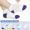 thumbnail image 2 of SkiBeaut Toddler Kids Socks, 15 Pairs Ankle Athletic Low Cut Short Socks for Boys Girls 2-14 Years, 2 of 5